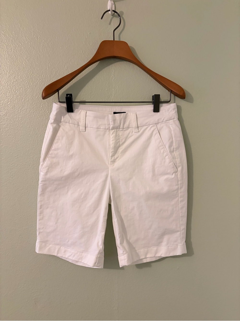 NWOT J. Crew White Bermuda Shorts